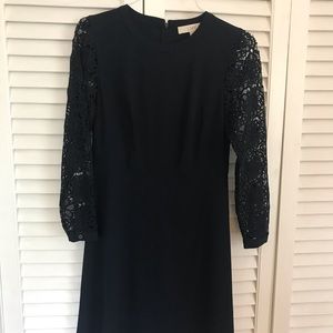 Loft lace sleeved dress
